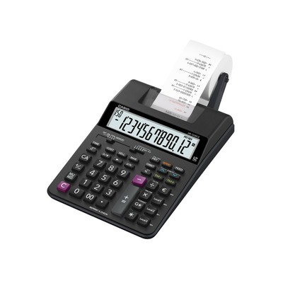 Калькулятор CASIO HR-150RCE с печатающим устройством, 12 разряд., цв.черный