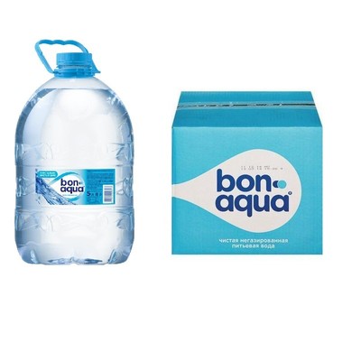 Вода питьевая Bon Aqua ПЭТ 5,0л негаз. 4 шт/уп