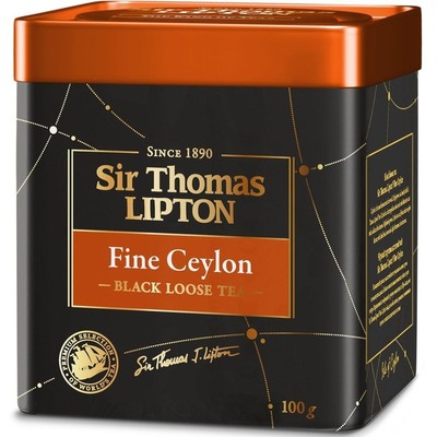 Чай Lipton Sir Thomas Fine Ceylon черн., 100г