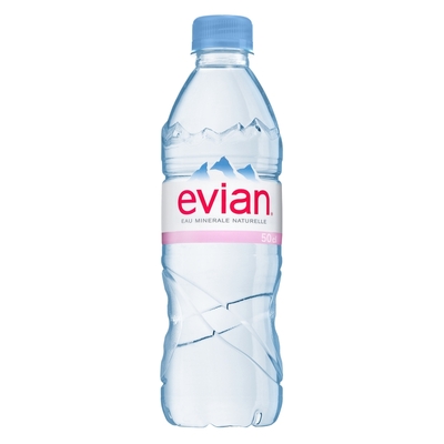 Вода минеральная Evian ПЭТ 0,5л негаз.24шт/уп