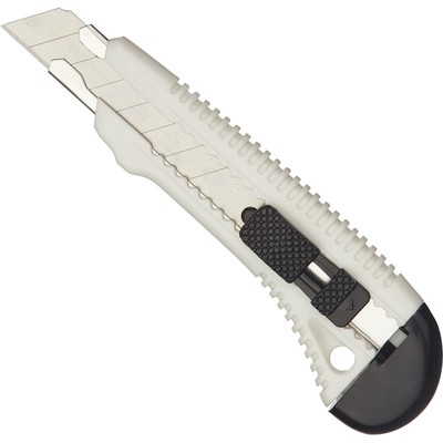 Нож канцелярский Bantex 18 мм с фиксатором, цв.в ассортим.