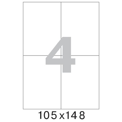 Этикетки самоклеящиеся Office Label 105х148 мм./4 шт. на лис.А4 (100л./уп)