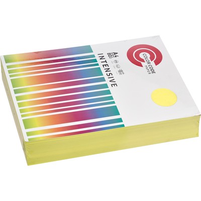 Бумага цветная ColorCode (желтый интенсив), 80г, А4, 500 листов