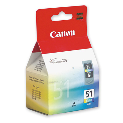Картридж струйный Canon CL-51 (0618B001/0618B025) цв.пов.емк. для PIXMA MP1