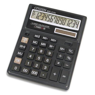 Калькулятор настольный CITIZEN бухг. SDC-414 N 14 разряд. DP