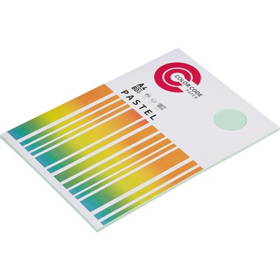 Бумага цветная ColorCode (зеленая пастель), 80гр, А4, 50 листов