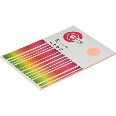 Бумага цветная ColorCode (розовый неон), 75гр, А4, 100 листов
