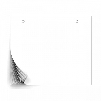 Упаковка из 5 блоков бумаги для флипчарта Attache, 64x49 см, в блоке 40 листов, белый